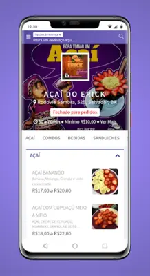 Açaí do Erick android App screenshot 3